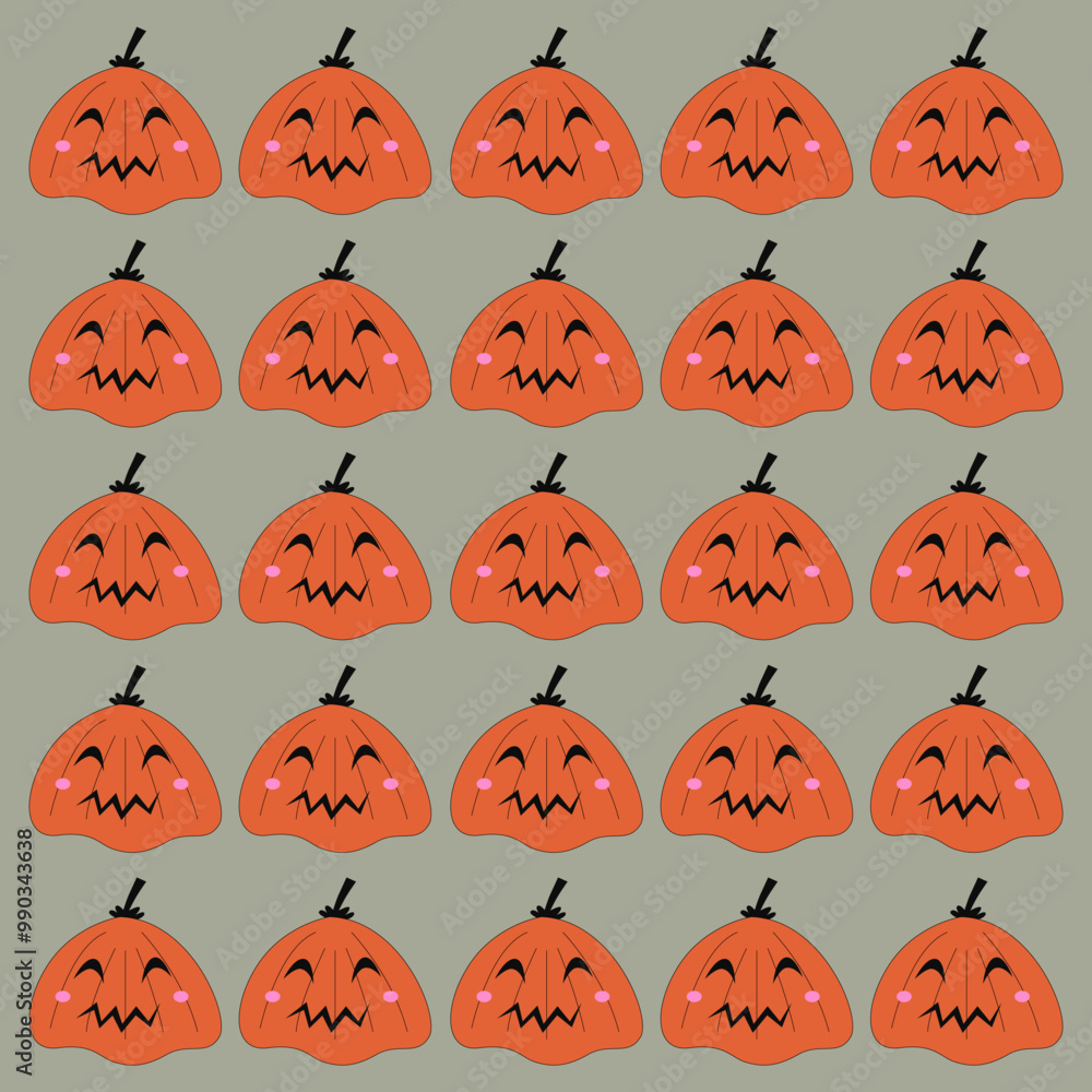 PUMPKIN HEADS DESIGN PATTERN TEXTURE WALLART PUMPKIN HEADS DESIGN PATTERN TEXTURE WALLART
