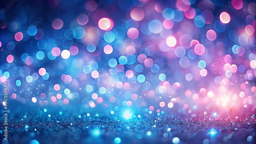 Sparkling Bokeh Effect with a Blue and Pink Gradient, Blurred Lights, and Glitter Texture Sparkling Bokeh Effect with a Blue and Pink Gradient, Blurred Lights, and Glitter Texture