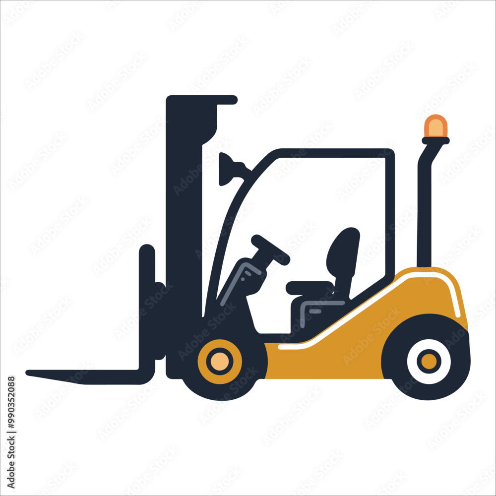 Forklift vehicle isolated - Construction Clipart Vector illustration
Forklift vehicle isolated - Construction Clipart Vector illustration