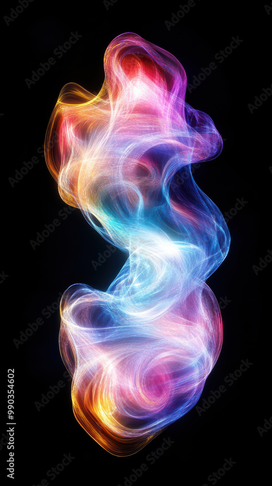 Naklejka premium Softly Lit Curves on Dark Background