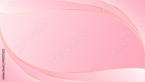 Elegant pink luxury background. Pink beauty dynamic wallpaper with wave shapes. Template banner background for beauty products, sales, ads, pages, events, web, and others