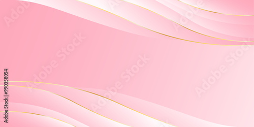Elegant pink luxury background. Pink beauty dynamic wallpaper with wave shapes. Template banner background for beauty products, sales, ads, pages, events, web, and others