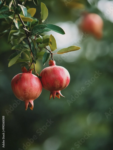 Close up of pomegranate fruits