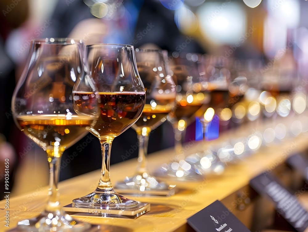 Brandy Tasting at an International Spirits Competition with Judges Evaluating and Awarding Medals Brandy Tasting at an International Spirits Competition with Judges Evaluating and Awarding Medals