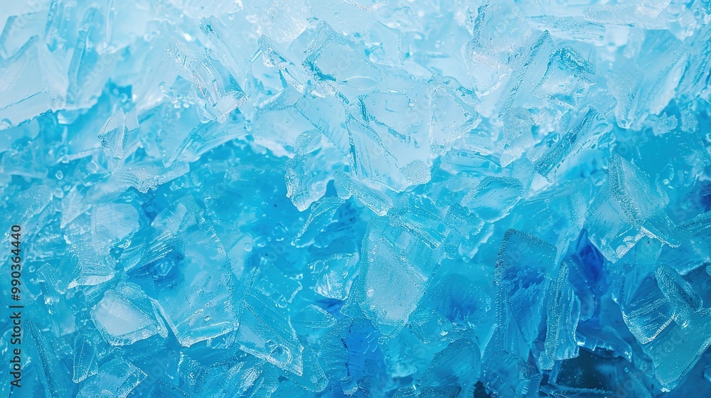 Blue ice texture background with geometric shapes Blue ice texture background with geometric shapes