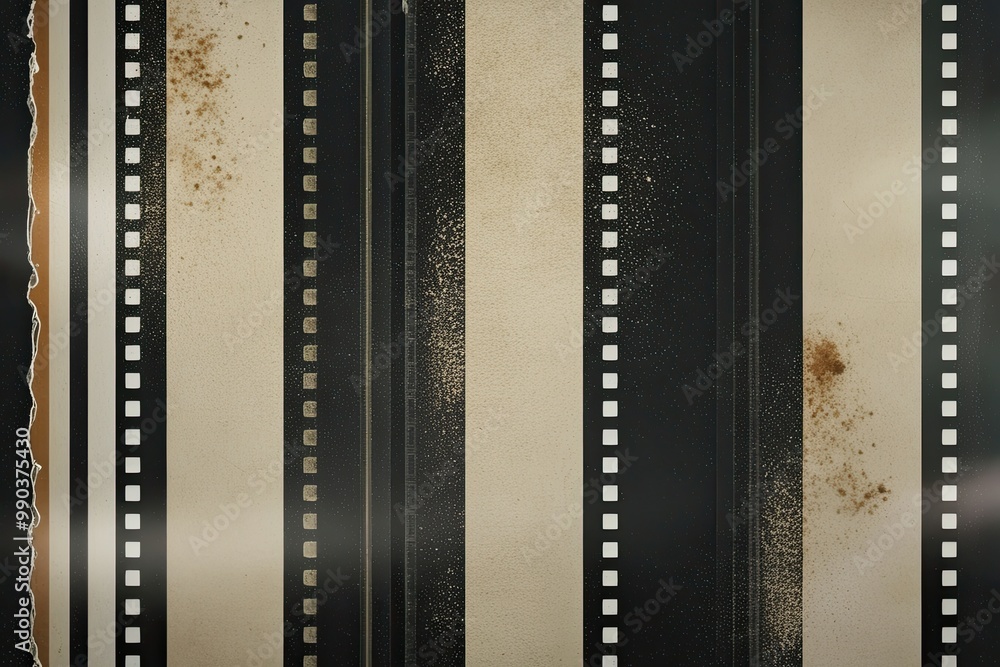 Aged Film Strip Texture with Dust and Light Leak Effect for Overlay Aged Film Strip Texture with Dust and Light Leak Effect for Overlay