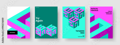 Geometric Brochure Design. Abstract Report Template. Isolated Business Presentation Layout. Background. Poster. Flyer. Banner. Book Cover. Journal. Catalog. Pamphlet. Magazine. Leaflet. Handbill