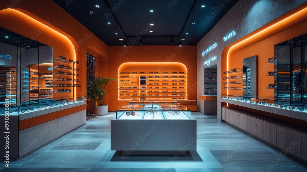 Modern Optical Store Interior Modern Optical Store Interior