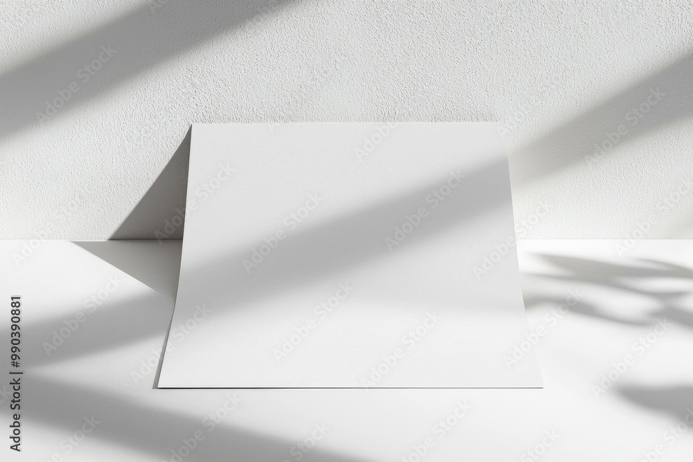Paper A4 Mockup on White Background created with Generative AI Paper A4 Mockup on White Background created with Generative AI