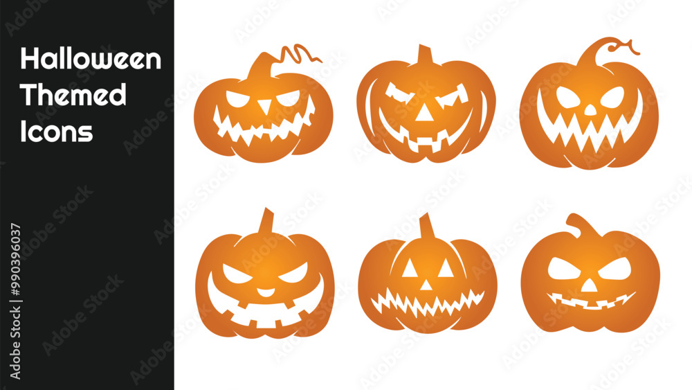 Halloween day festival icons for banners cards flyers social media wallpapers etc Halloween day festival icons for banners cards flyers social media wallpapers etc