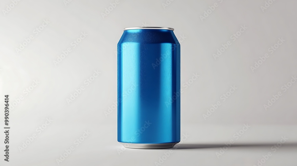 Blue Aluminum Can Mockup Blue Aluminum Can Mockup