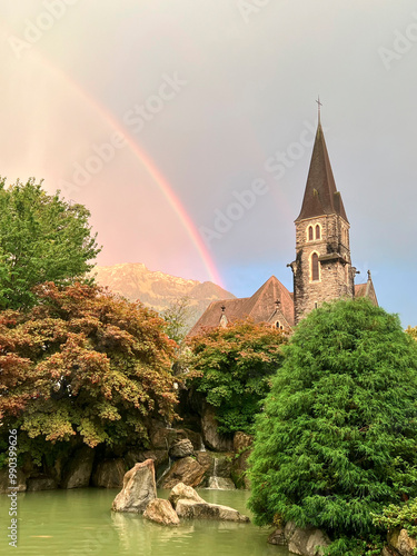 Obraz na plátně Rainbow in fairyland