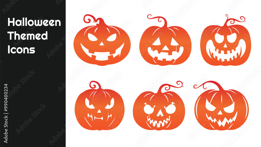 Halloween day festival icons for banners cards flyers social media wallpapers etc Halloween day festival icons for banners cards flyers social media wallpapers etc