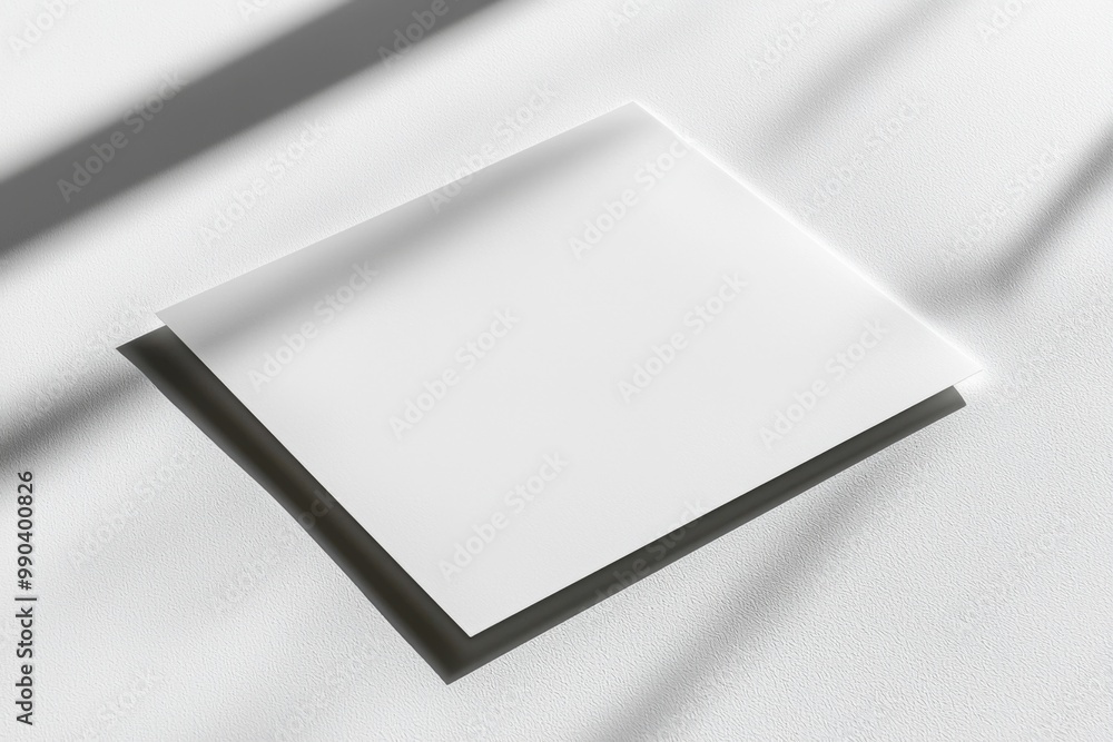 Paper A4 Mockup on White Background created with Generative AI Paper A4 Mockup on White Background created with Generative AI
