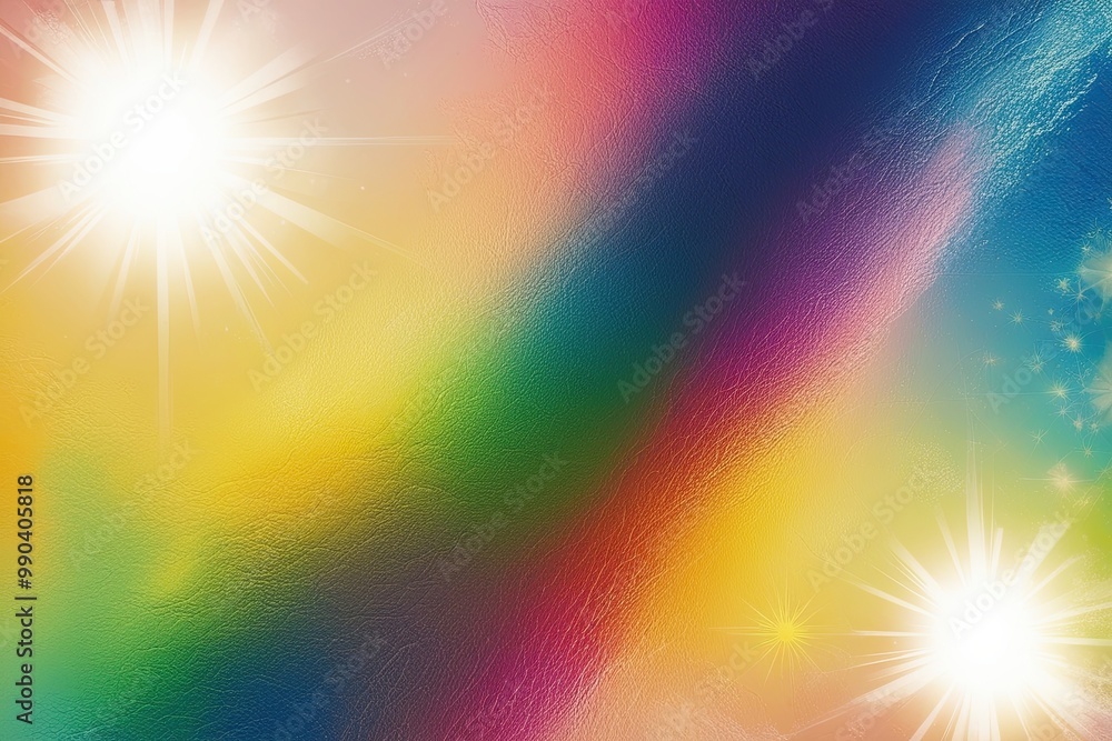 Obraz premium Vibrant Colorful Background with Ethereal Textures and Radiant Sunshine Effects