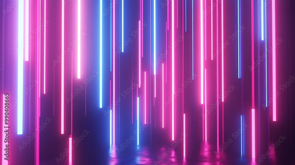 Neon Lights in a Dark Room Neon Lights in a Dark Room