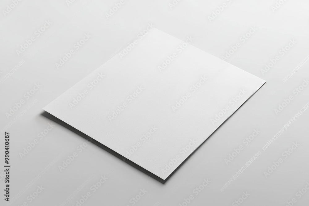 Paper A4 Mockup on White Background created with Generative AI Paper A4 Mockup on White Background created with Generative AI