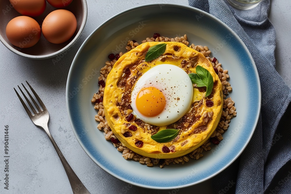 Irresistible Breakfast Recipe Creamy Eggs with Nutritious Grains Irresistible Breakfast Recipe Creamy Eggs with Nutritious Grains