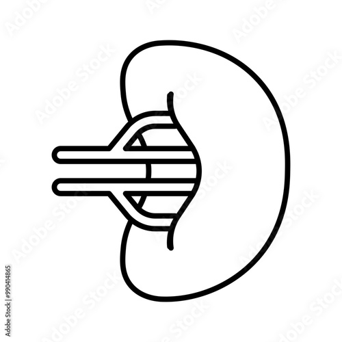 Obraz na płótnie spleen line icon