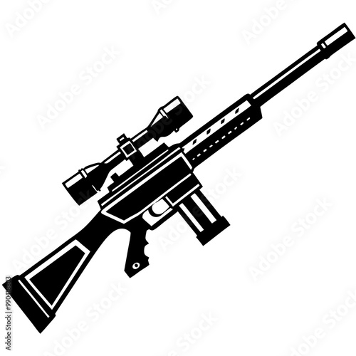 Hunter aiming a shotgun , Shooter Shooting from a gun on plates mark vector black color silhouette ,Hunting SVG,  