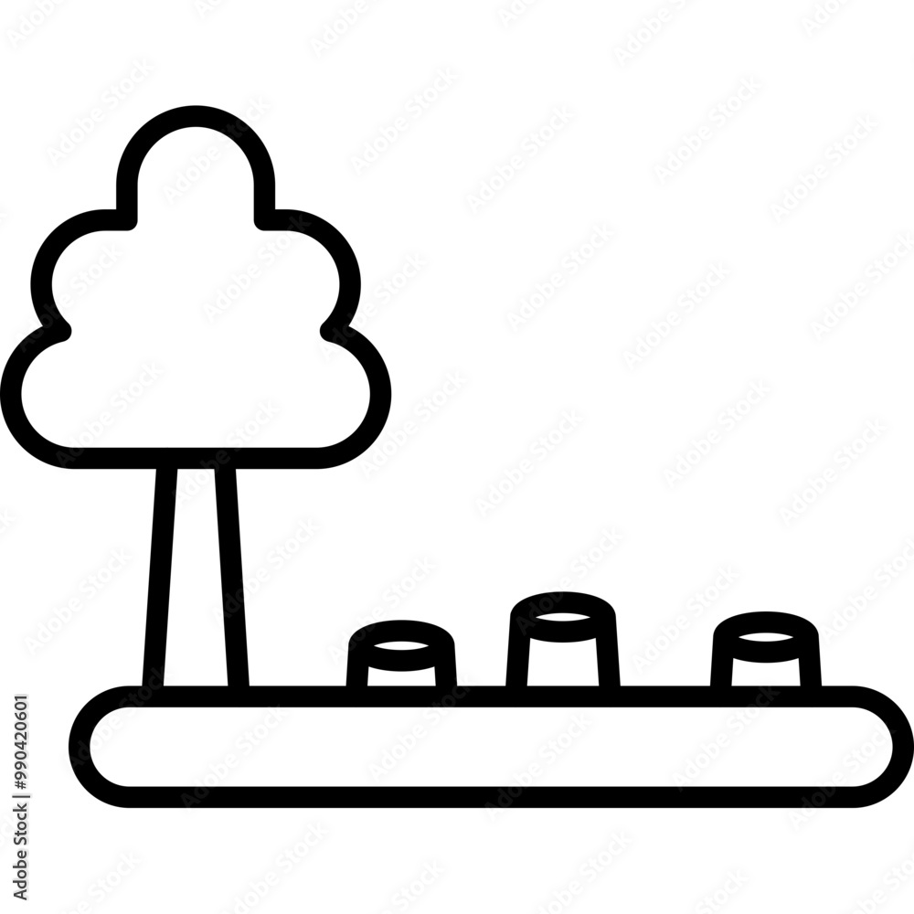 Obraz premium Deforestation Icon