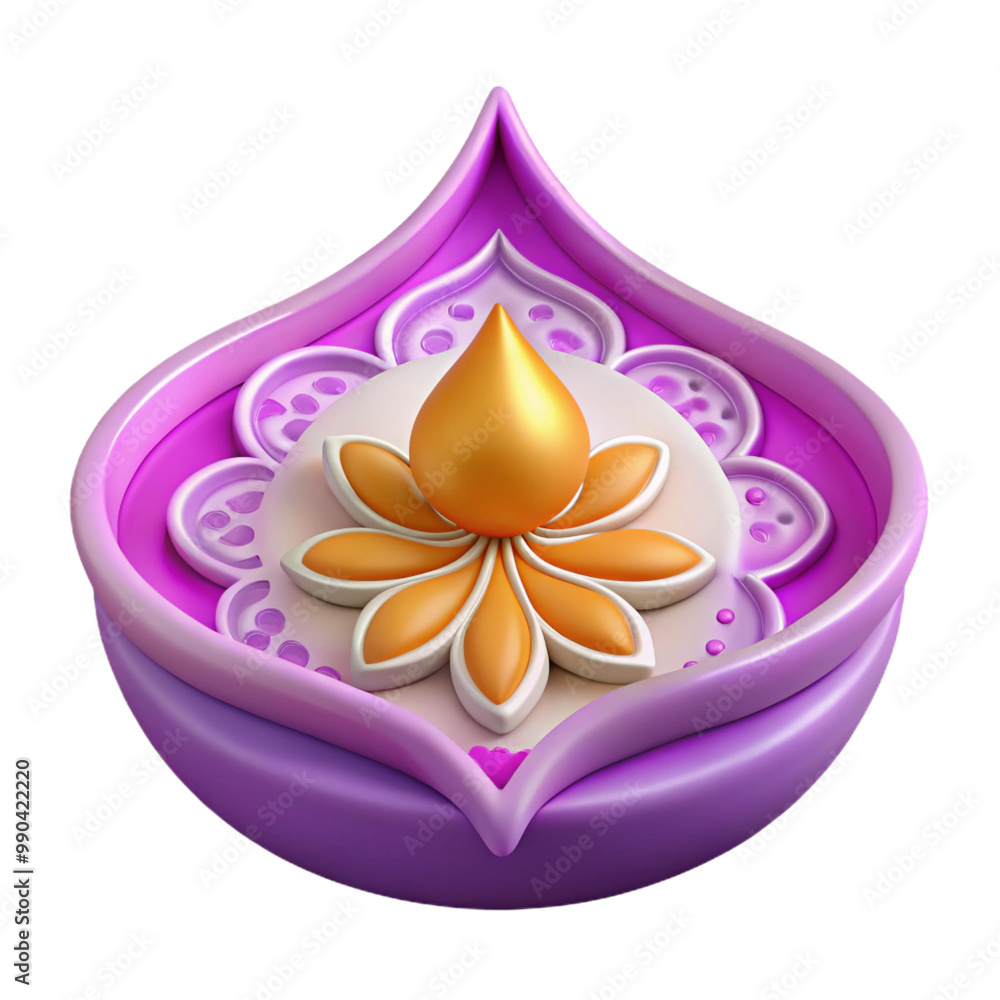 Diwali Henna Designs 3d cartoon style illustration Diwali Henna Designs 3d cartoon style illustration
