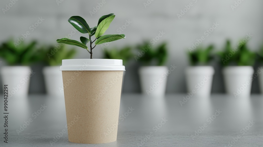Sustainable food packaging, eco-friendly tech creating compostable wrappers, 3D illustration Sustainable food packaging, eco-friendly tech creating compostable wrappers, 3D illustration