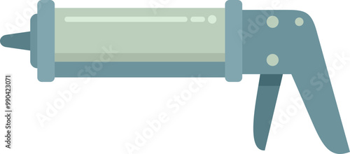 Silicone glue gun is dispensing sealant, a tool commonly used for construction and renovation work