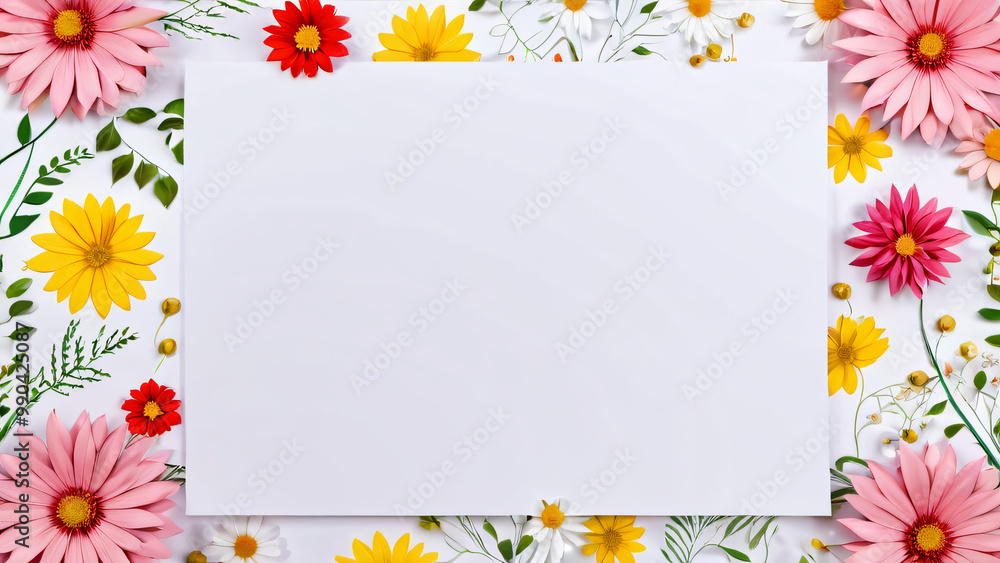 spring flowers frame spring flowers frame