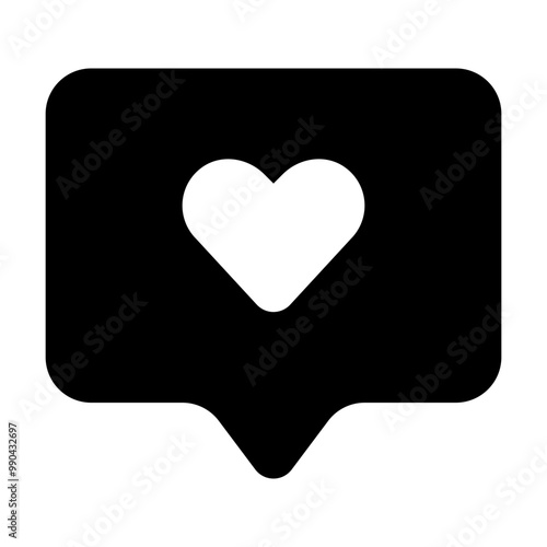 Chat Heart Icon