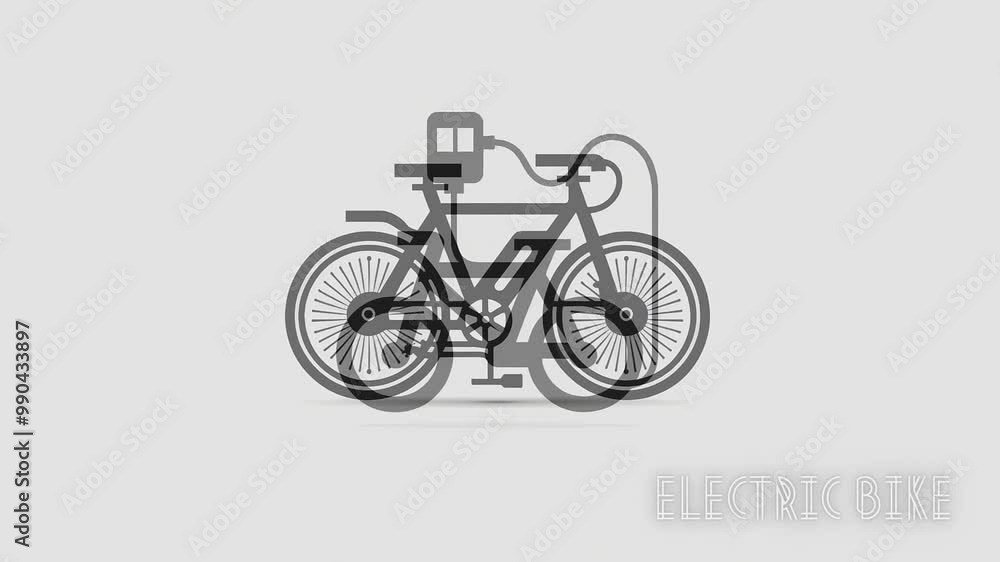 ELECTRIC BIKE. VIDEO WITH VECTOR IMAGES OF ELECTRIC BIKES ELECTRIC BIKE. VIDEO WITH VECTOR IMAGES OF ELECTRIC BIKES