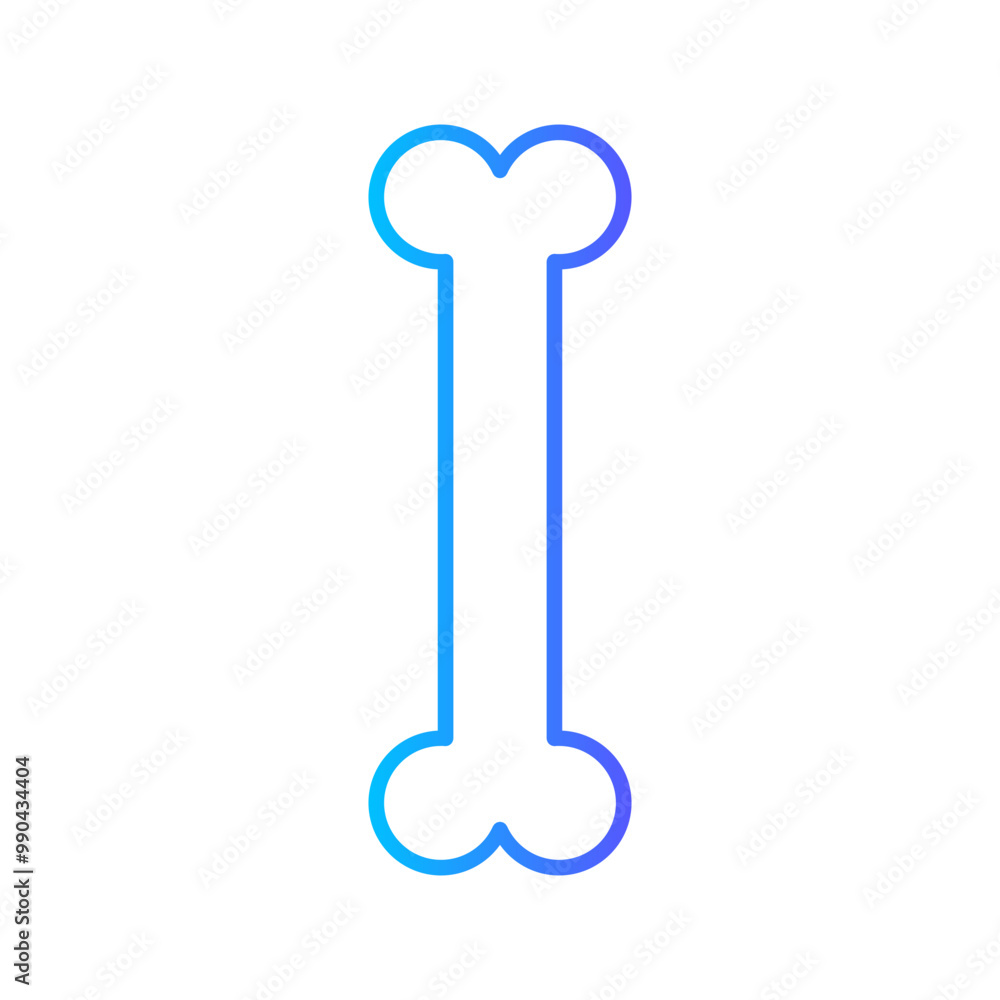 Bone gradient icon Bone gradient icon