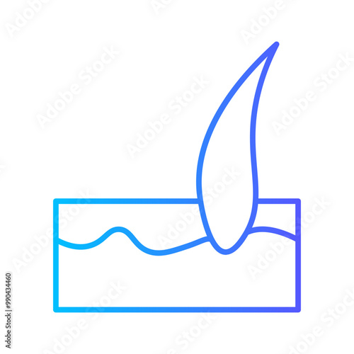 hair gradient icon