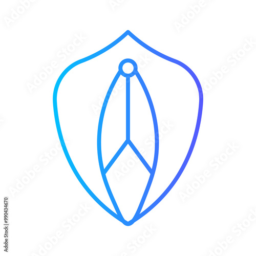 vagina gradient icon