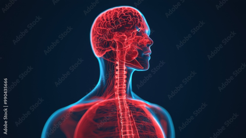 Human Anatomy Visualization of Nervous System Human Anatomy Visualization of Nervous System