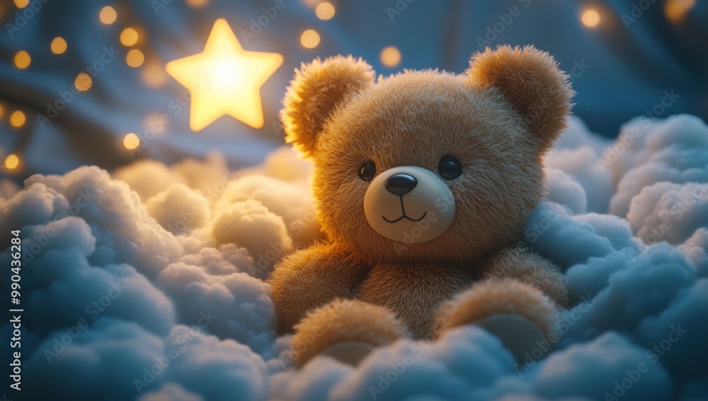 Teddy Bear Dreaming in a Cloud Teddy Bear Dreaming in a Cloud
