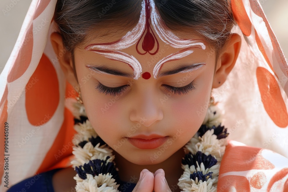 Fototapeta premium Bhai Dooj is the last day of Diwali, this is the day brothers and sisters, when sisters pray for the long life of their brothers and in return they receive gifts.