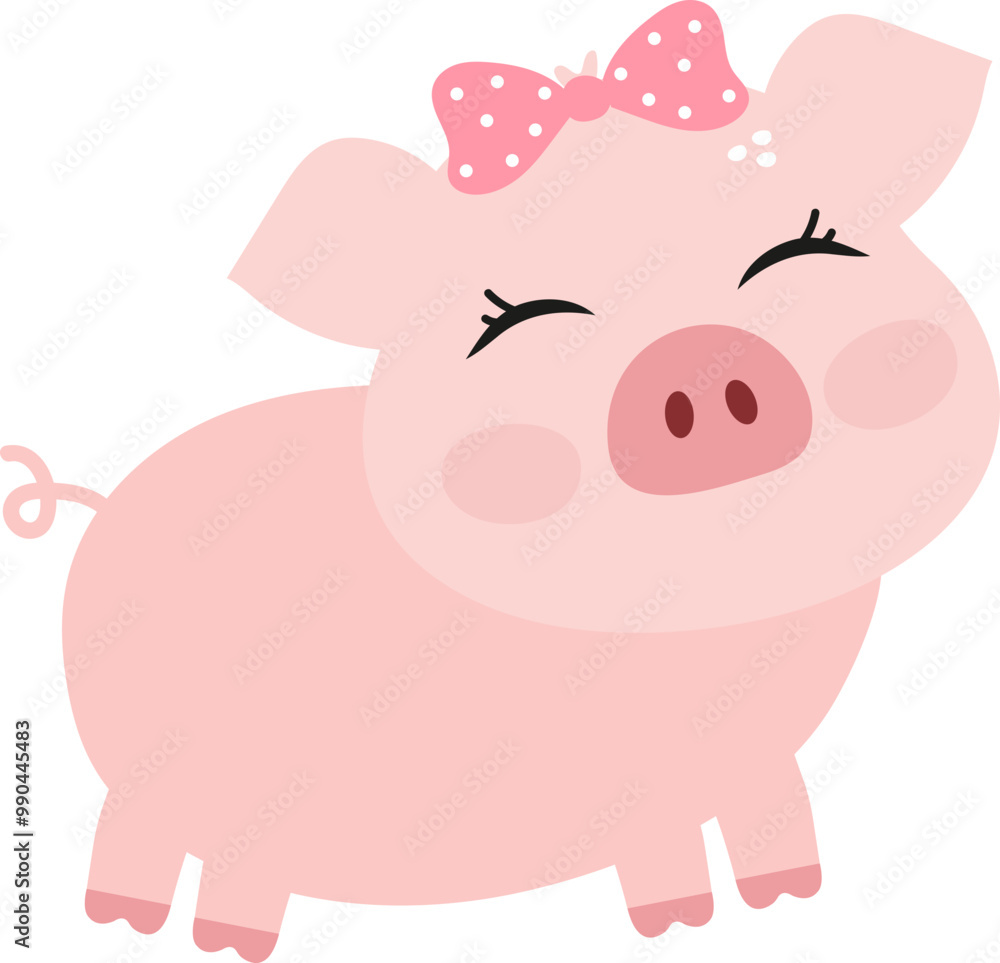 Cute Pink Pig