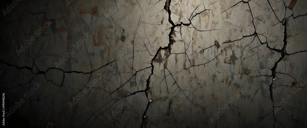 Obraz premium old cracked concrete wall