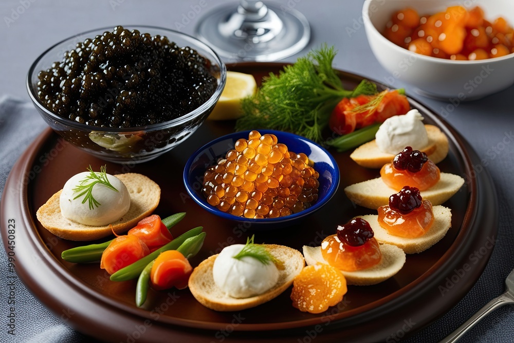 Exquisite Caviar and Gourmet Finger Foods for a Luxurious Dining Experience Exquisite Caviar and Gourmet Finger Foods for a Luxurious Dining Experience