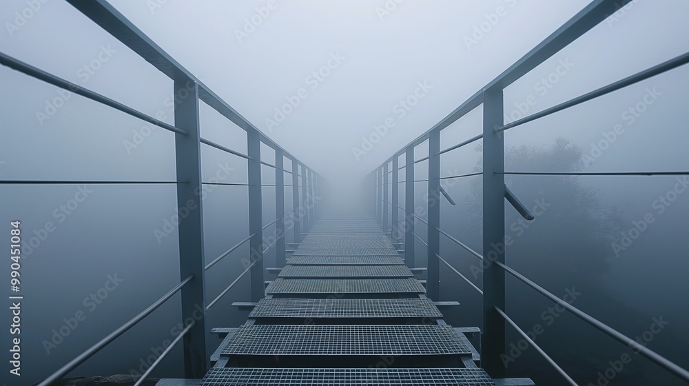 Obraz premium halloween theme of the danger old bridge