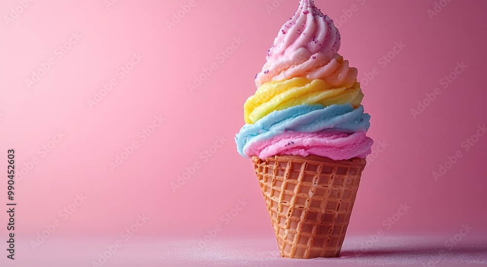 Rainbow Ice Cream Cone Rainbow Ice Cream Cone