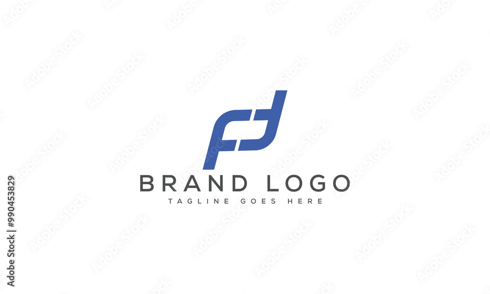 letter DF logo design vector template design for brand. letter DF logo design vector template design for brand.