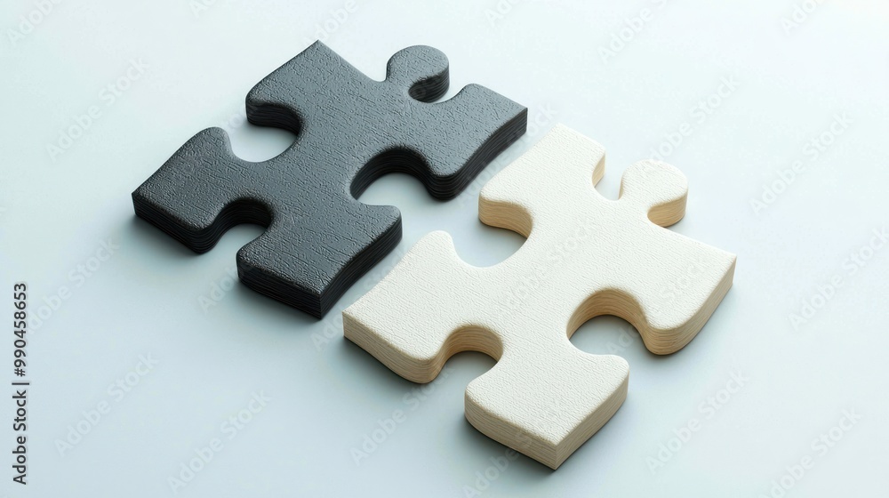 analogous ideas represented by two different puzzle pieces fitting perfectly together analogous ideas represented by two different puzzle pieces fitting perfectly together
