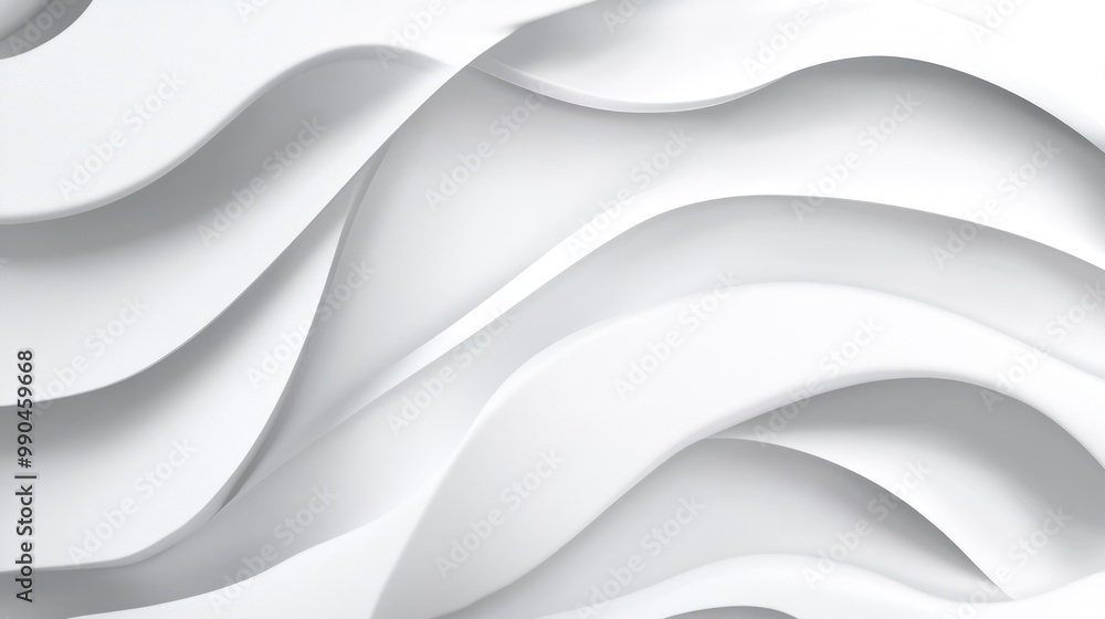 Abstract white wavy background with light shadows. Abstract white wavy background with light shadows.