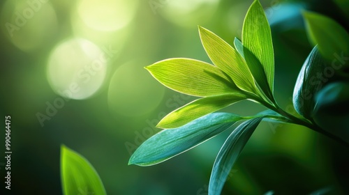 Wallpaper Mural Rich green background with smooth lighting, perfect for creating vibrant, fresh designs or product photography with a focus on nature. Torontodigital.ca