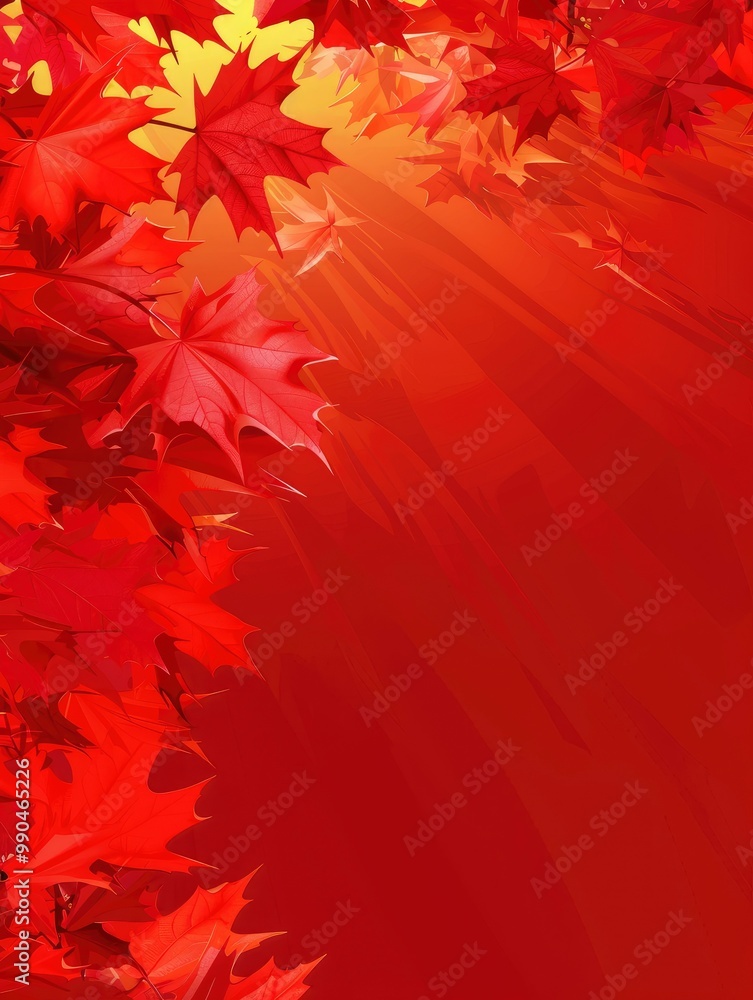 CANADA DAY Poster design, realistic, HD, copy space with generatife ai CANADA DAY Poster design, realistic, HD, copy space with generatife ai