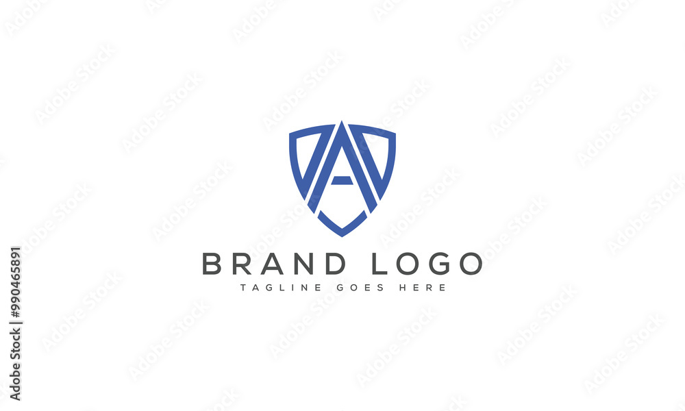 letter A logo design vector template design for brand. letter A logo design vector template design for brand.