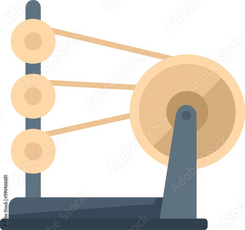 Perpetual motion machine with a rotating mechanism is generating clean energy in this physics model