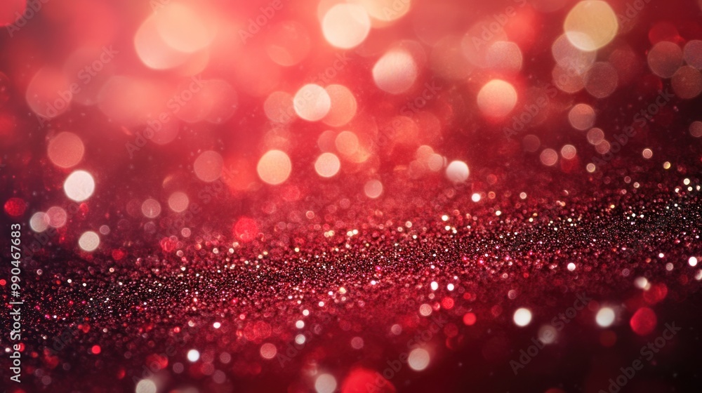Abstract red glitter bokeh background with sparkling lights. Abstract red glitter bokeh background with sparkling lights.
